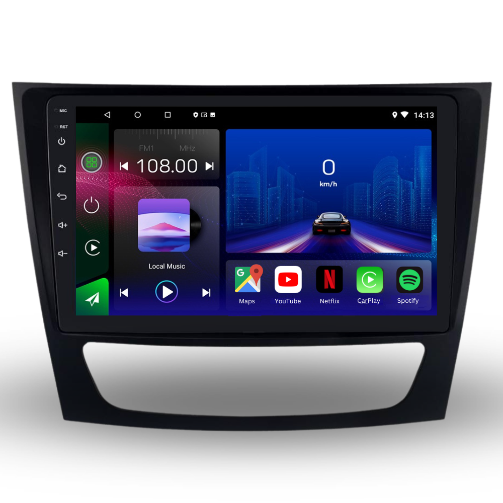 Mercedes | E-Class | W211 2002-2010 | Android 13 Autoradio | Apple CarPlay | Android Auto - AutoTunes