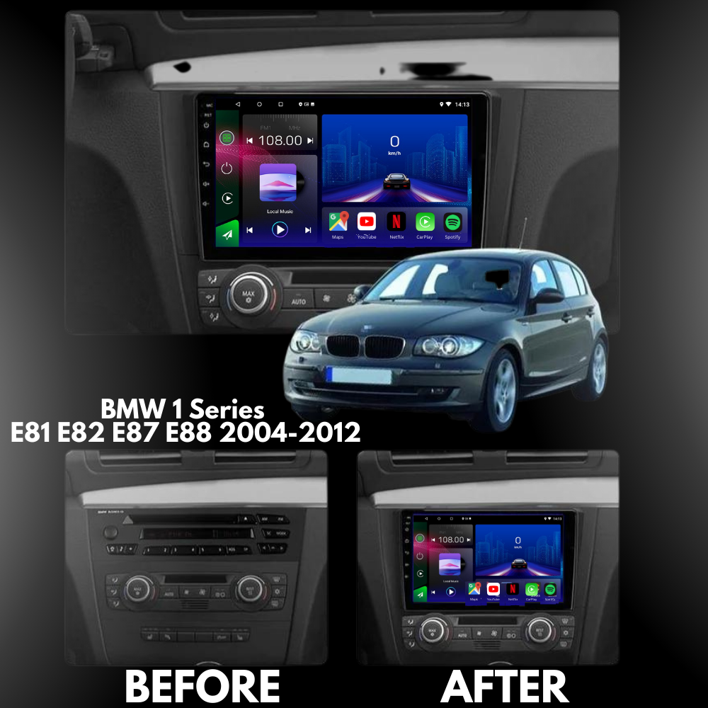 BMW 1 SERIES | E81 E82 E87 E88 | 2004-2012 | Android 13 Autoradio | Apple CarPlay | Android Auto - AutoTunes