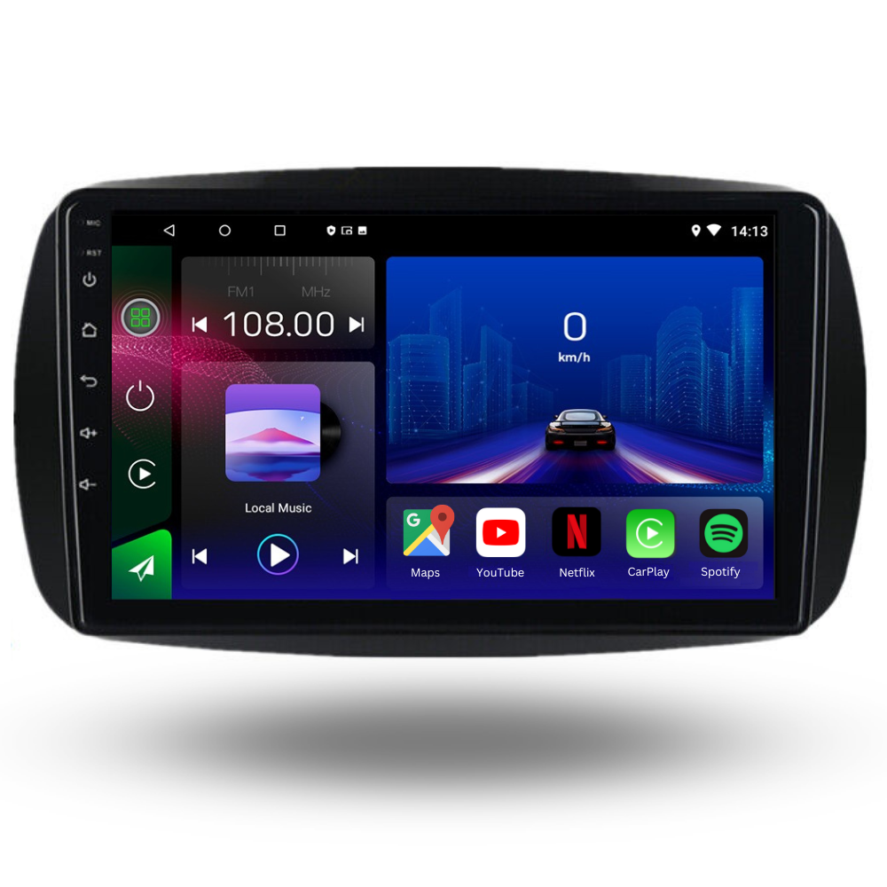 Smart | Fortwo | 2015-2020 | Android 13 Autoradio | Apple CarPlay | Android Auto - AutoTunes